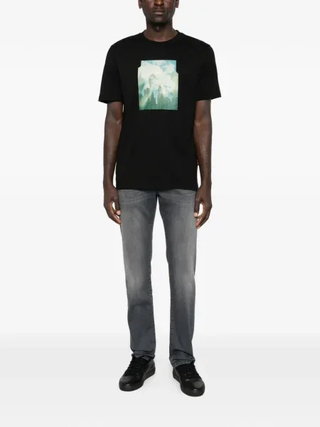 Tricou Boss cu imagine negru