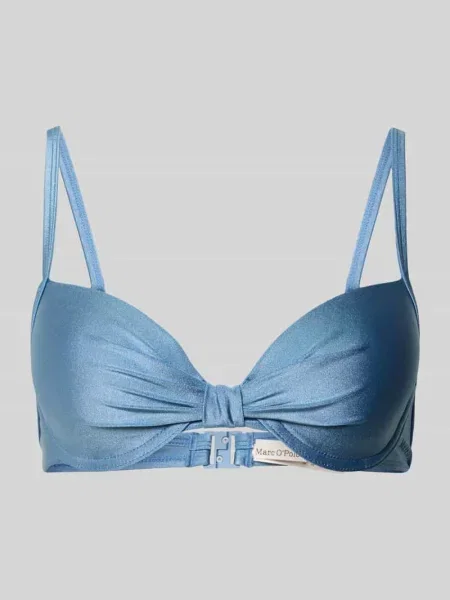 Góra od bikini z detalem w postaci węzła Marc O'polo niebieskie