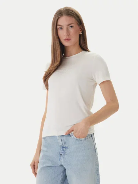 Guess T-Shirt Εκρού