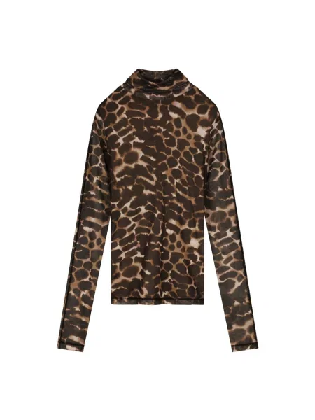 Top Fabienne Chapot z siateczką z siateczki do golfa brązowy