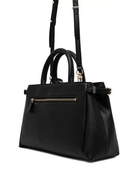 Geantă shopper Guess cu autograf negru
