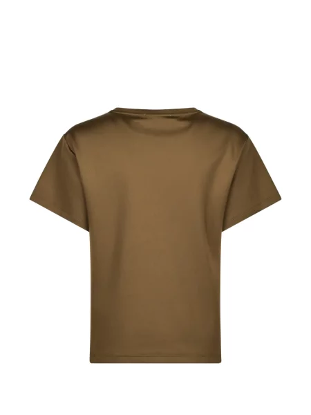 Tricou Max Mara cu broderie maro