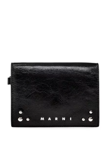 Portofel Marni cu imagine negru