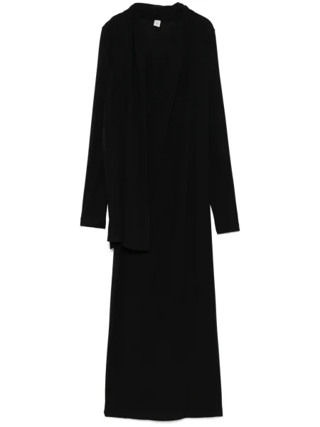 Rochie Toteme din jerseu de costum negru