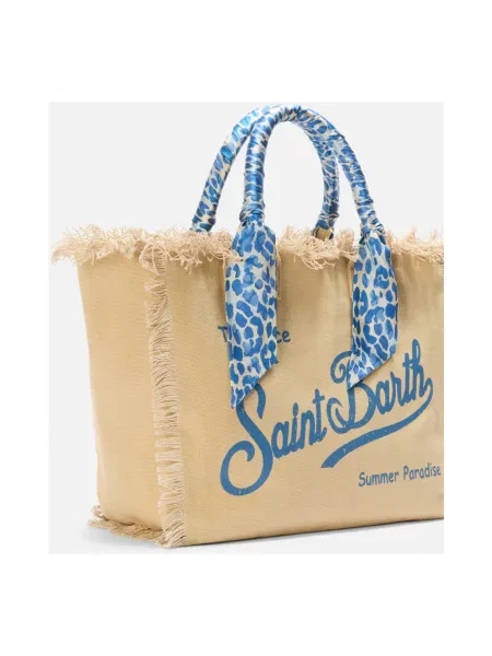 Shopperka Mc2 Saint Barth beżowa
