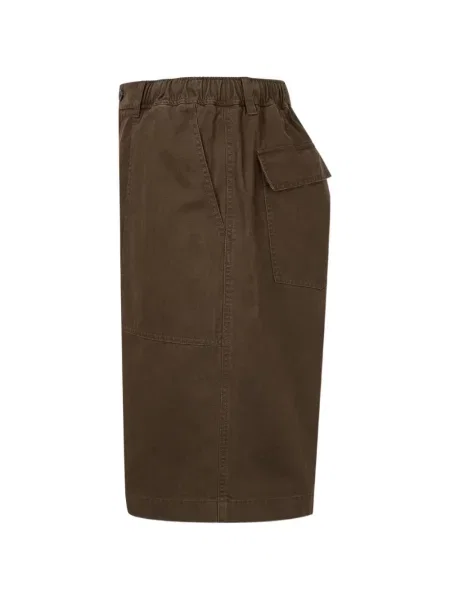 Pantaloni scurți Tomboy cu model herringbone maro