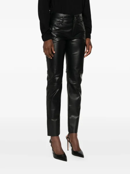 Pantaloni Tom Ford din piele negru