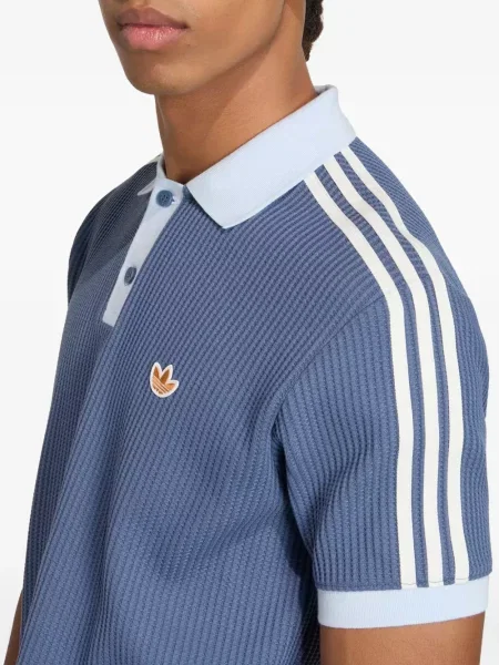 Tricou Adidas Adizero tricotate cu imagine cu model floral albastru