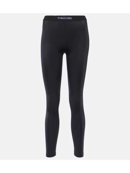 Legginsy Tom Ford z dżerseju czarne