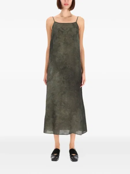 Rochie midi Uma Wang cu imagine până la genunchi de costum verde