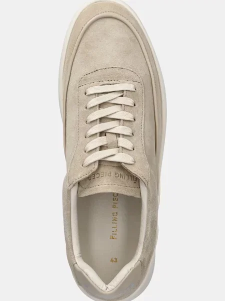 Замшевые кроссовки Filling Pieces бежевые