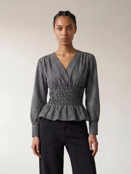 ARMIE Bluza The Carla Long Sleeve Top' črna