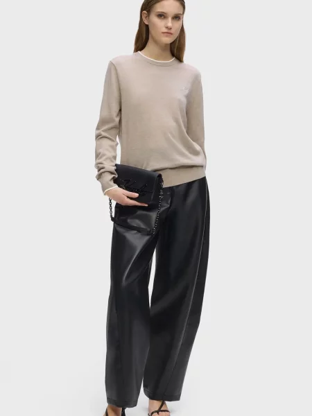 Шерстяной свитер Karl Lagerfeld бежевый