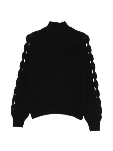 Pulover D.exterior țesut negru