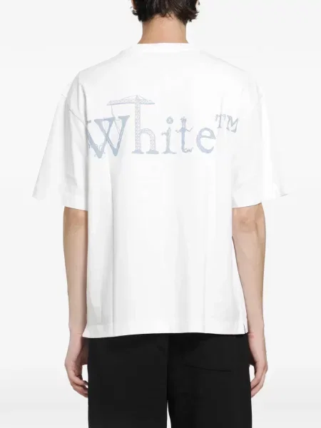 Scurt tricou Off-white alb