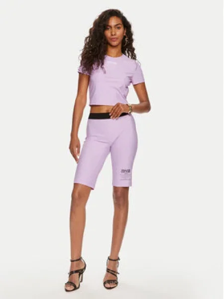 Versace Jeans Couture Cyklistické šortky Skinny Fit fialová