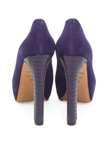 Pantofi cu toc Brian Atwood cu platformă violet