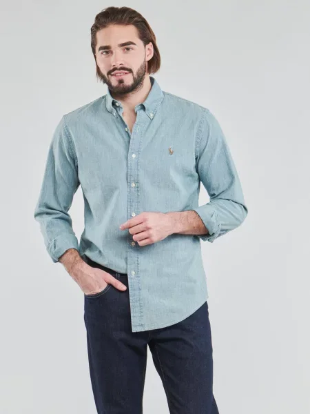 Polo Ralph Lauren traper košulja Custom Fit plava