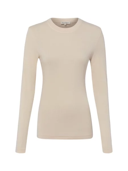 Marc O'Polo longsleeve z lyocellem beżowa