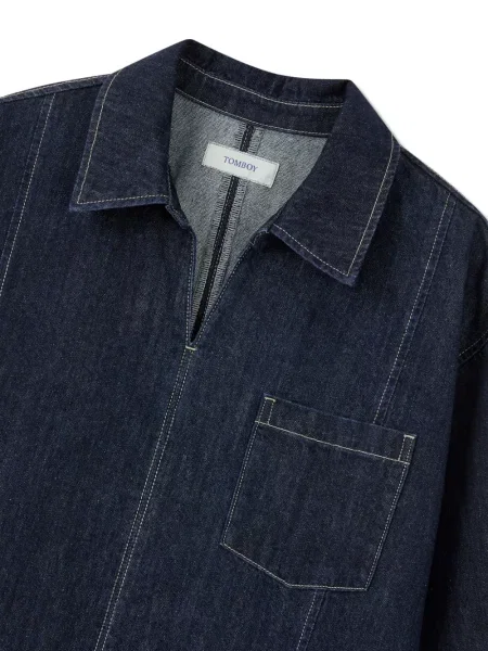 Rochie din denim Tomboy de costum albastru