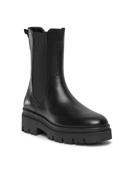 Μποτάκια με λάστιχο Tamaris Black μαύρο