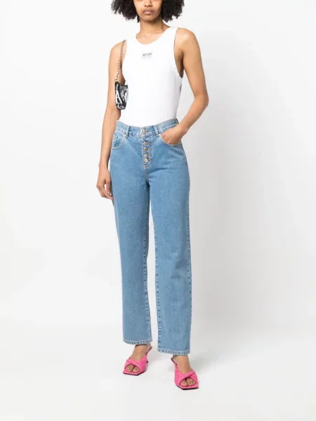 Kelnės Moschino Jeans mėlyna