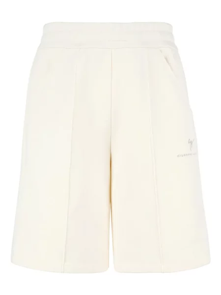 Pantaloni scurți Giuseppe Zanotti cu broderie alb