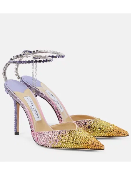 Pantofi cu toc Jimmy Choo din satin