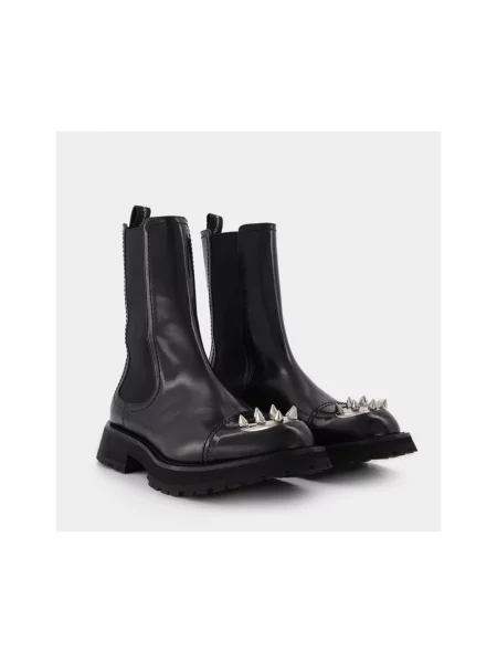 Botki Alexander Mcqueen z nitami czarne