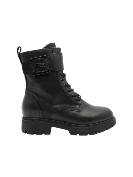 Buty do kostki Nerogiardini skórzane czarne