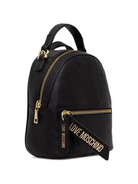Rucsac Love Moschino cu autograf negru