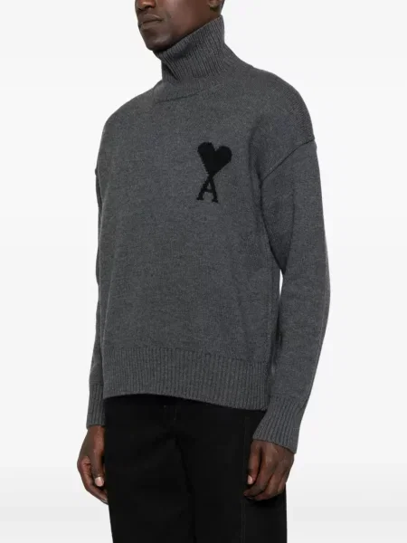 Golf golf Ami Paris w serca szary