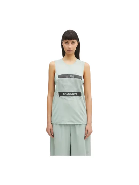 Podkoszulka Mm6 Maison Margiela z logo zielona