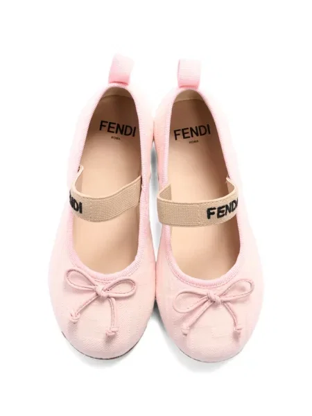 Balerinki dziecięce Fendi różowe