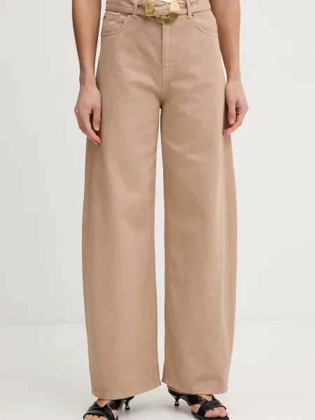 Twinset jeansy beżowe