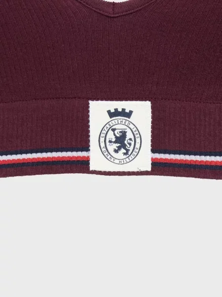 Топ Tommy Hilfiger бордовый
