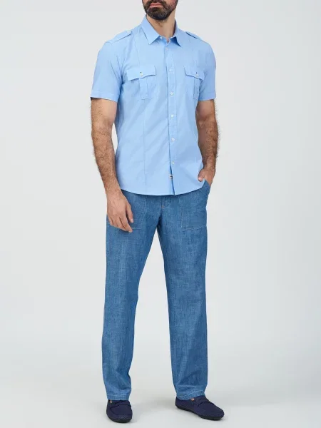 Сорочка Blauer блакитна