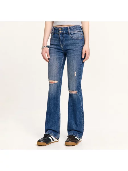 Cropp Джинси bootcut темно-синій сині