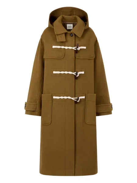Palton duffle Studio Tomboy cu glugă maro