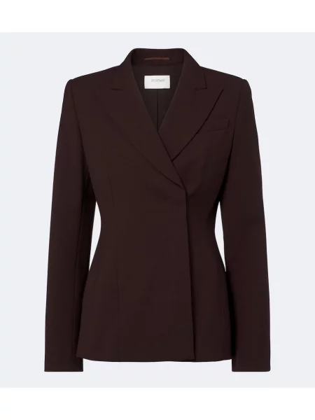 Sacou Sportmax de lână cu două rânduri de nasturi