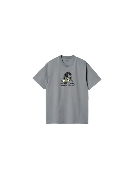 Carhartt WIP S/S Graphic Works T-Shirt Dove Grey Mężczyźni Koszulki Carhartt WIP Size: M szary