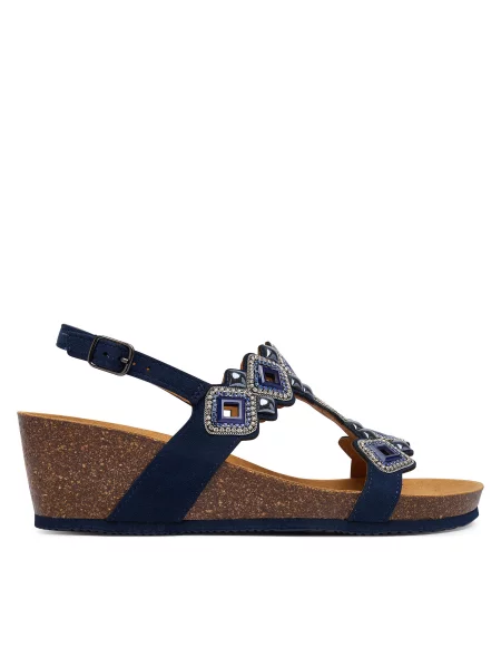 Sandali Scholl Tulum T-Bar Mornarsko modra