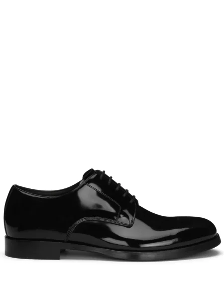 Pantofi derby Dolce & Gabbana cu șireturi din dantelă negru