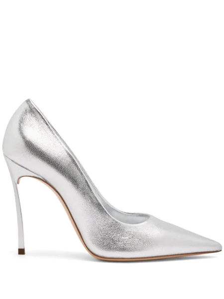Pantofi cu toc Casadei argintiu