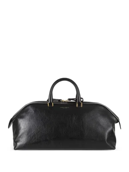 Geantă shopper Alberta Ferretti din piele cu imagine negru