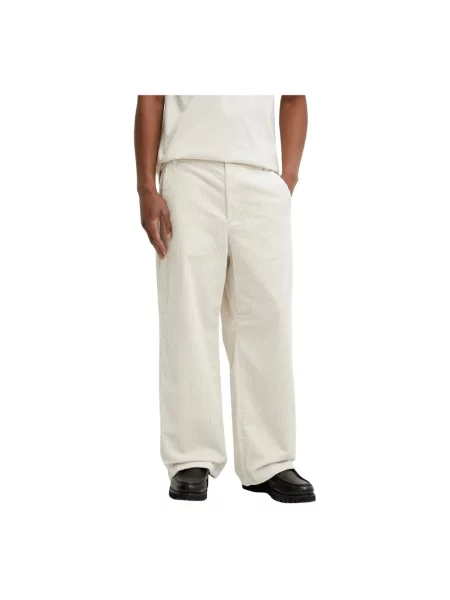 A.P.C. spodnie sztruksowe pantalon river H proste beżowy