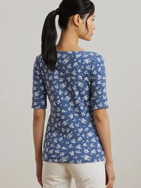 Lauren Ralph Lauren t-shirt niebieski
