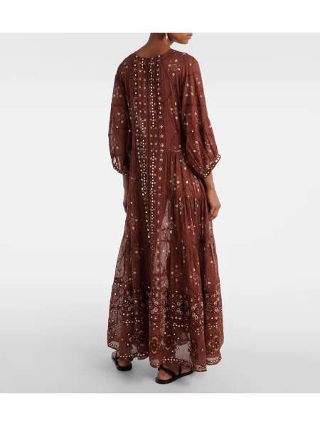 Rochie maxi Juliet Dunn cu imagine de costum maro