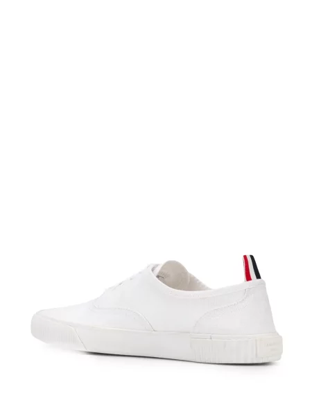 Sneakersy Thom Browne płócienne białe