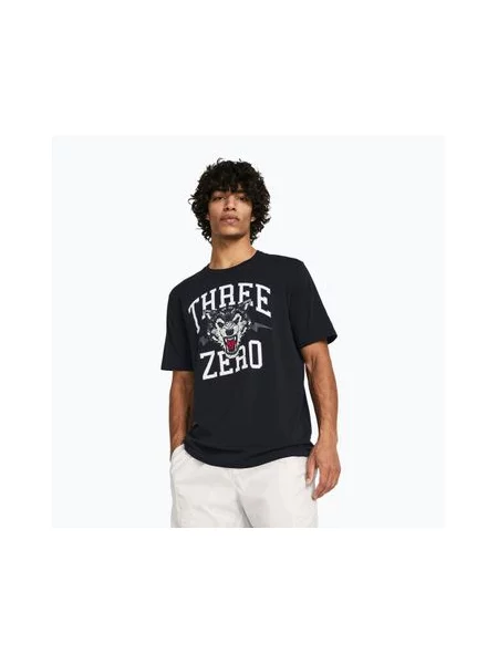 Футболка баскетбольна Under Armour Curry Young Wolf Tee black/mod gray чорна